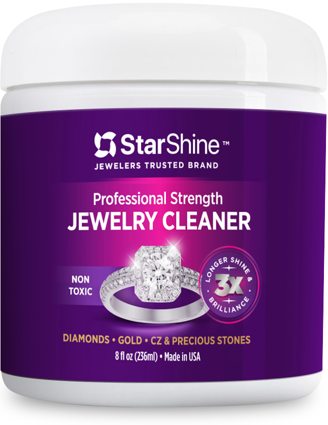 Diamond Jewelry Cleaner 8oz, Professional Strength, Non-toxic. Made in –  Starshine